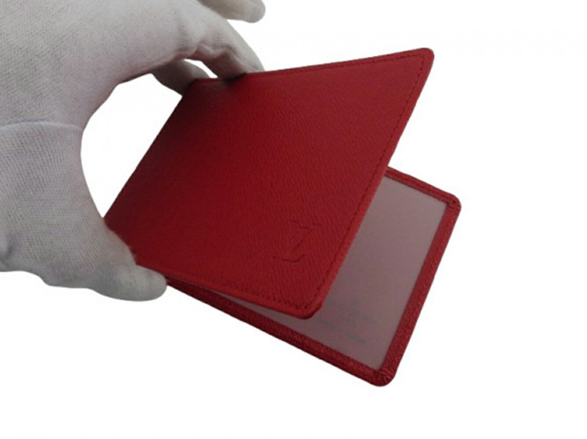 LOUIS VUITTON Long Wallet Purse M61217 Red Porte Tresor International