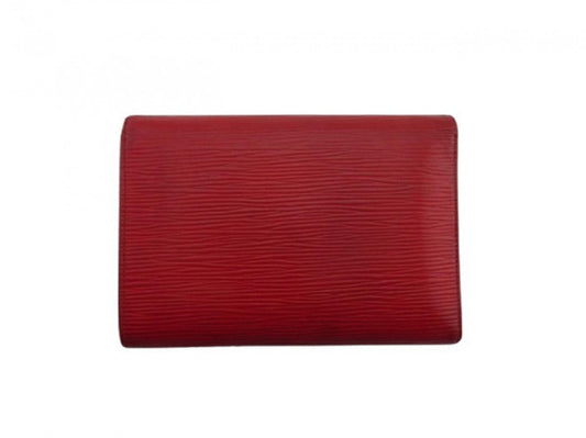 LOUIS VUITTON Long Wallet Purse M61217 Red Porte Tresor International