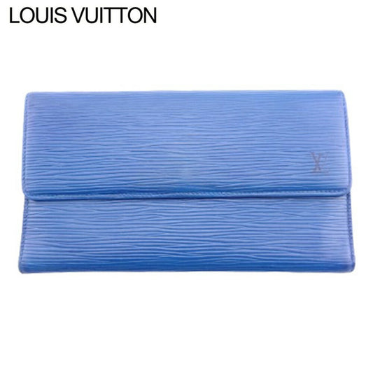 LOUIS VUITTON Long Wallet Purse M63385 Toledo Blue Porte Tresor International