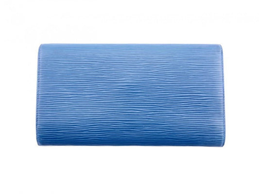 LOUIS VUITTON Long Wallet Purse M63385 Toledo Blue Porte Tresor International