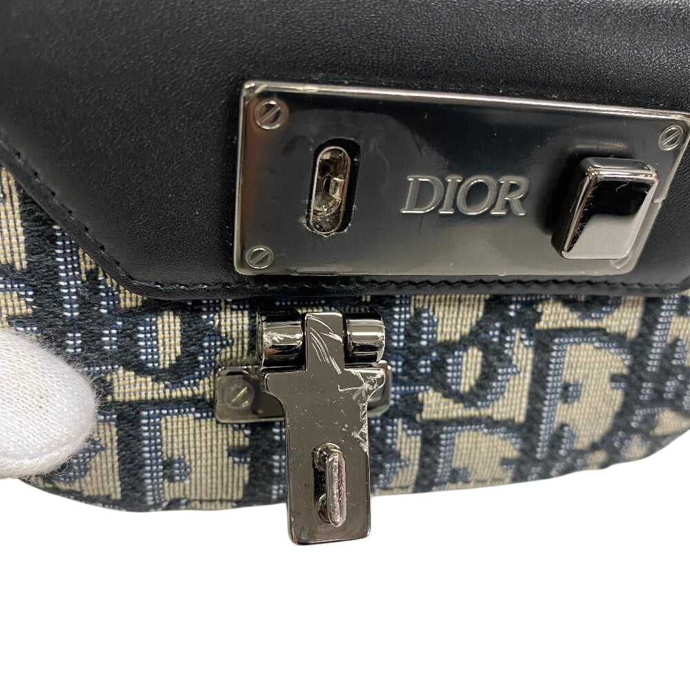 Dior Shoulder Bag Canvas, Leather black dior lock Oblique