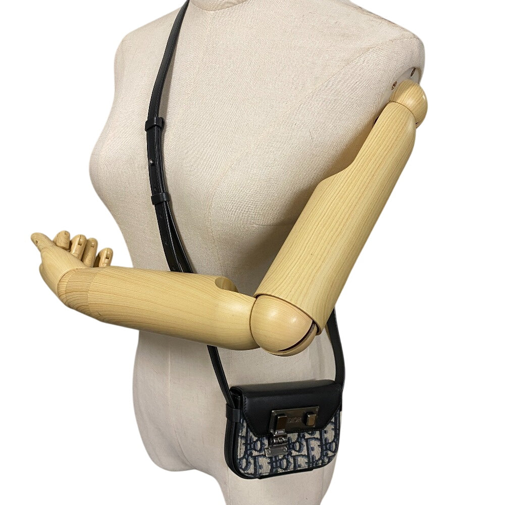 Dior Shoulder Bag Canvas, Leather black dior lock Oblique