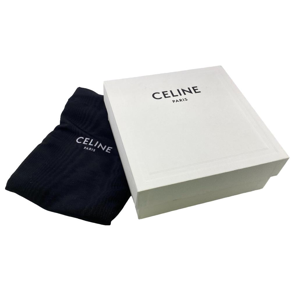 CELINE Tri-fold wallet leather pink Compact wallet Women Used Authentic