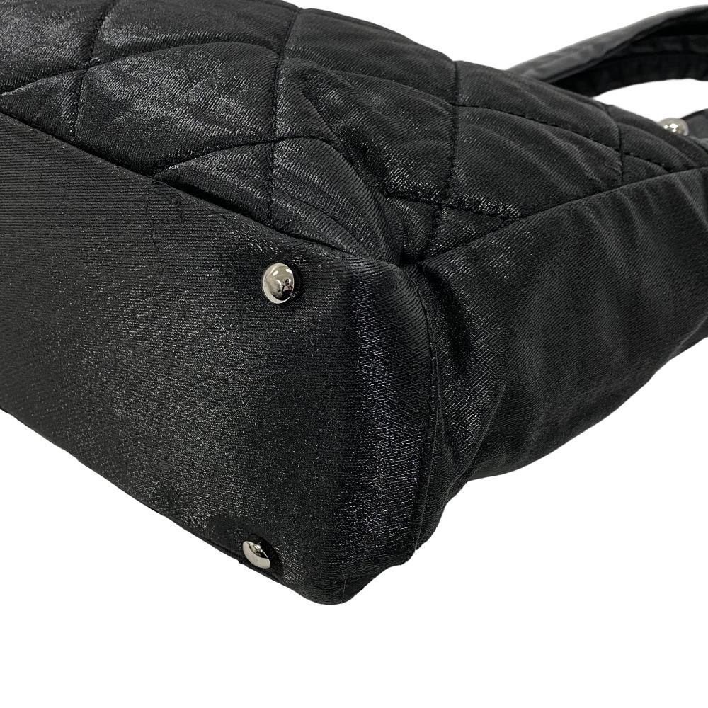 CHANEL Handbag PVC, Leather black Matrasse Paris Biarritz PM