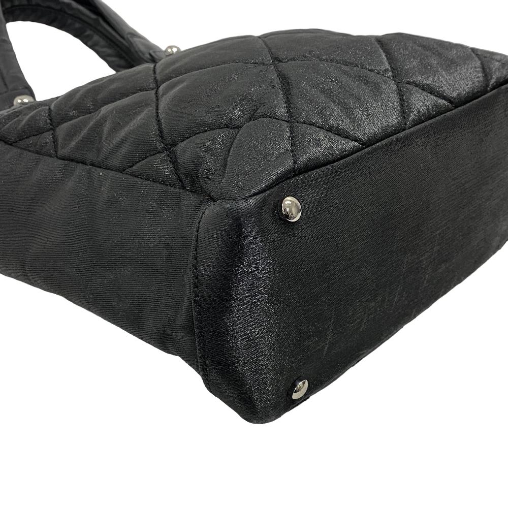CHANEL Handbag PVC, Leather black Matrasse Paris Biarritz PM