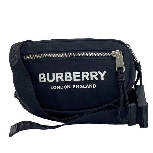 BURBERRY Sling bag Nylon black logo mens(Unisex) Used Authentic