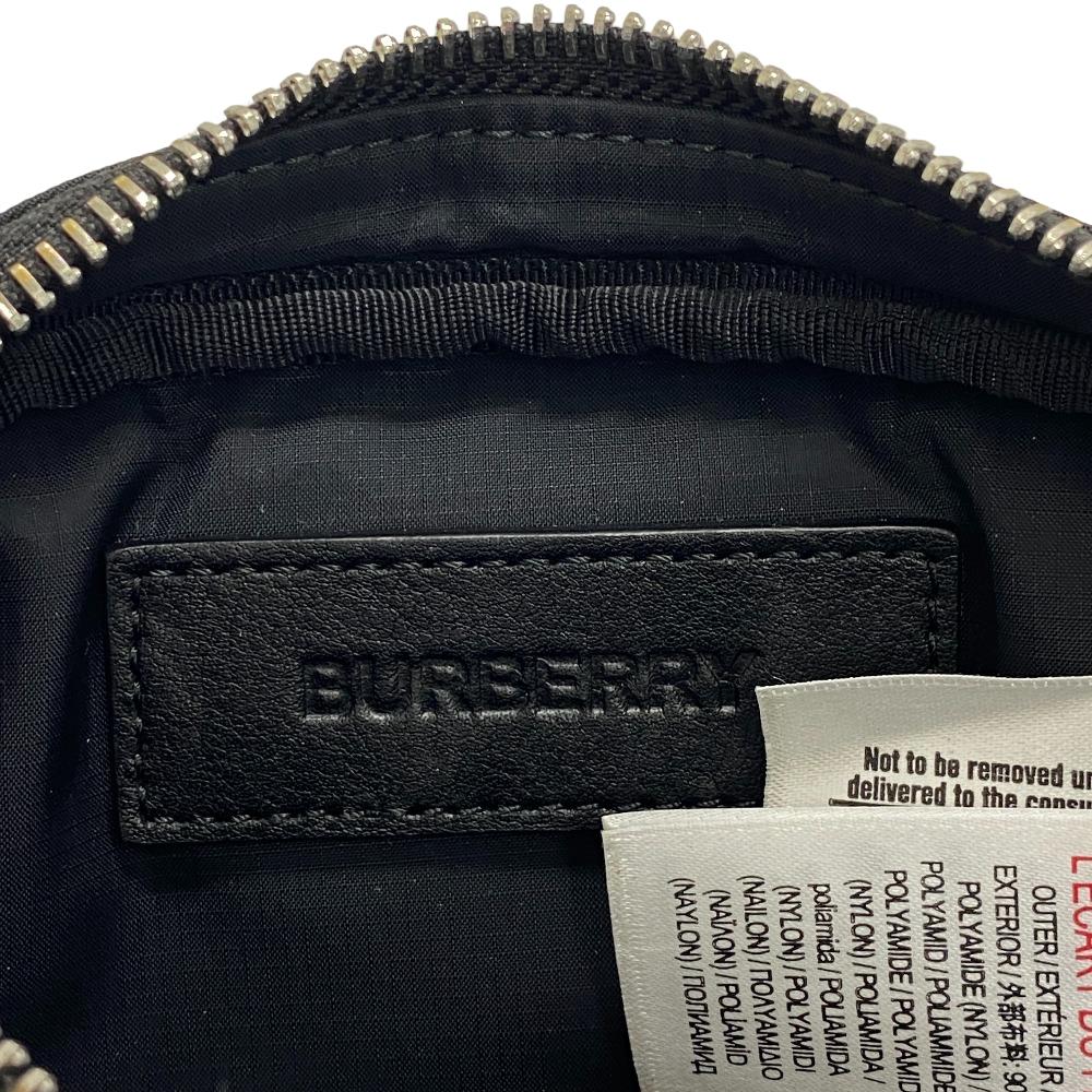 BURBERRY Sling bag Nylon black logo mens(Unisex) Used Authentic