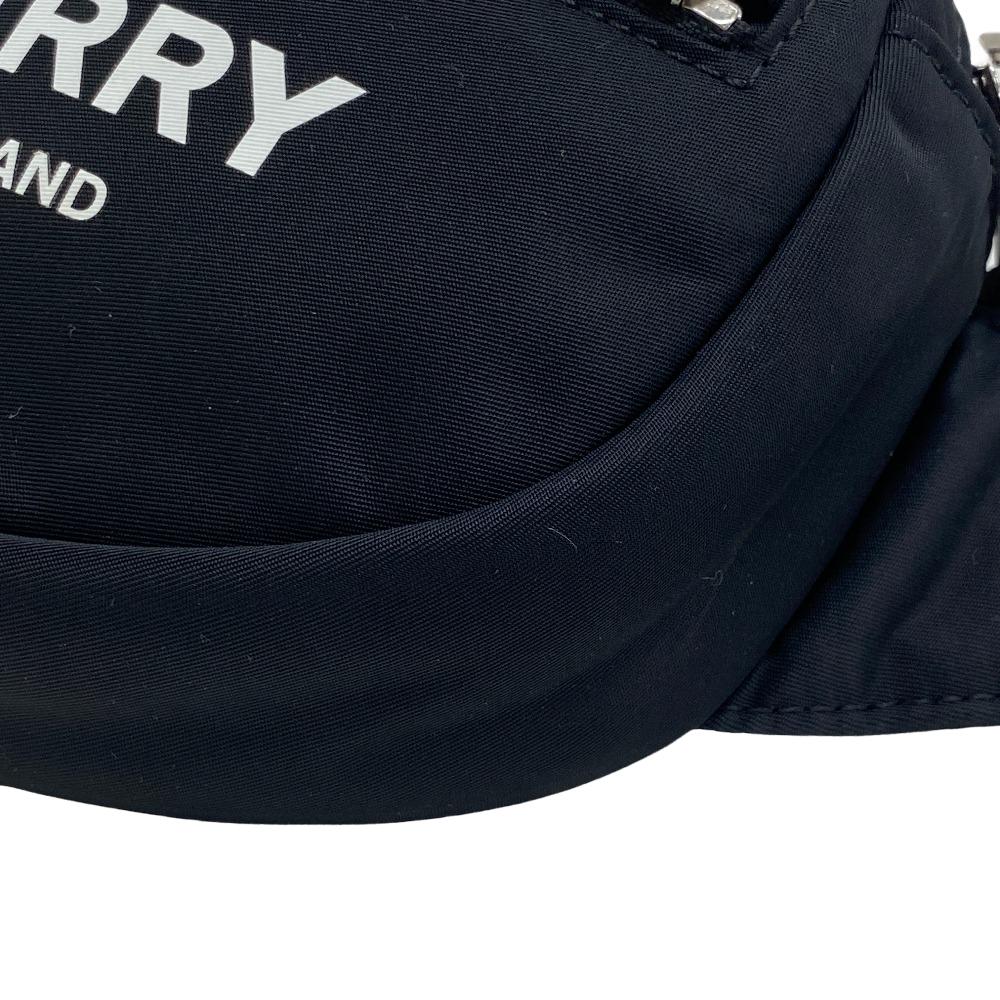 BURBERRY Sling bag Nylon black logo mens(Unisex) Used Authentic