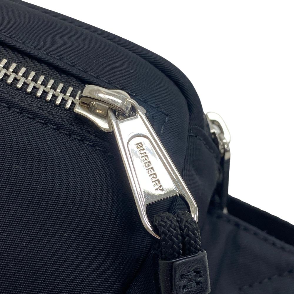 BURBERRY Sling bag Nylon black logo mens(Unisex) Used Authentic
