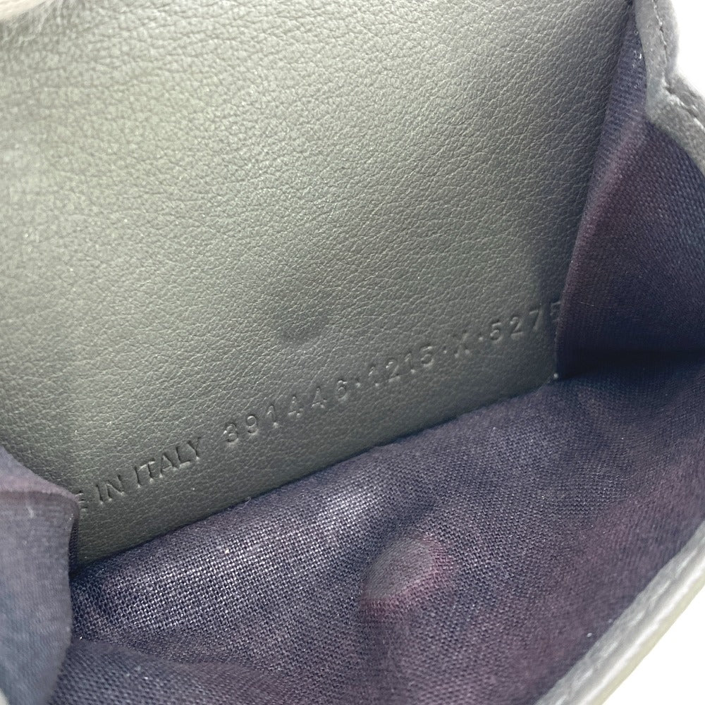 BALENCIAGA Tri-fold wallet 391446 leather gray Paper mini
