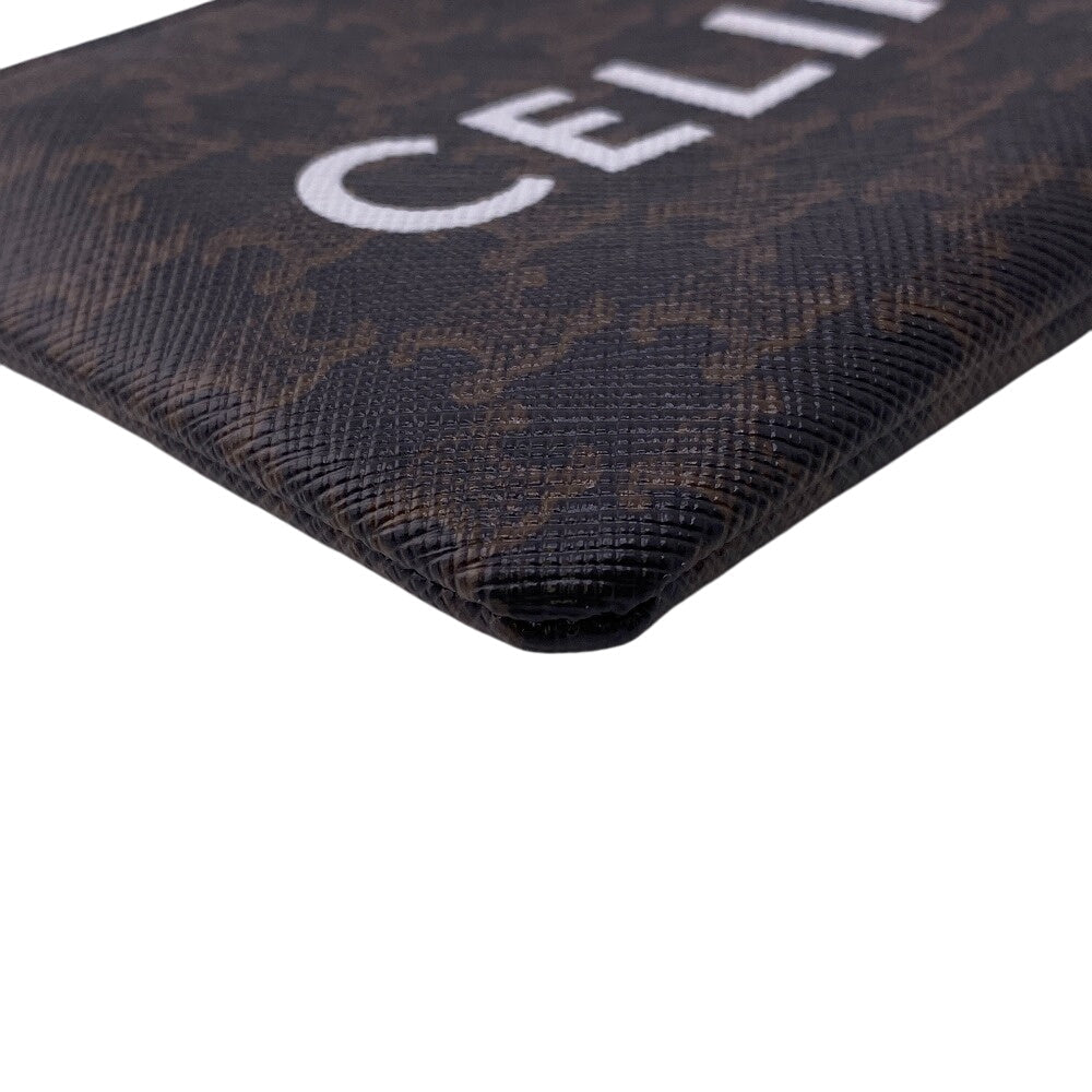 CELINE Coin case PVC black Triomphe Women(Unisex) Used Authentic