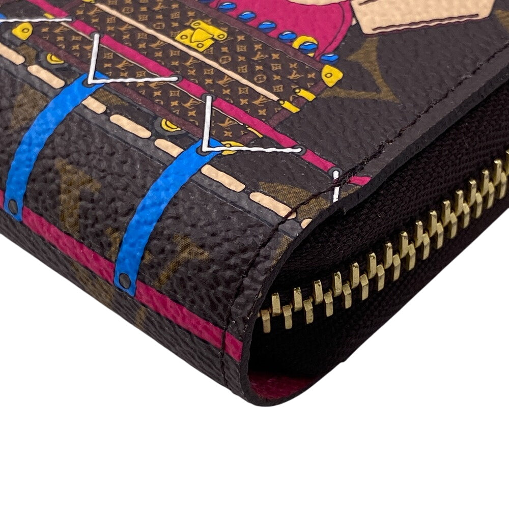 LOUIS VUITTON Long Wallet Purse M69750 Monogram Brown Vivienne Monogram Zip Around Women Used Authentic