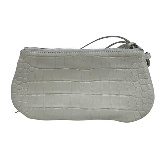 BALENCIAGA Clutch bag 694027 leather white Croco embossed luka goal Women Used Authentic