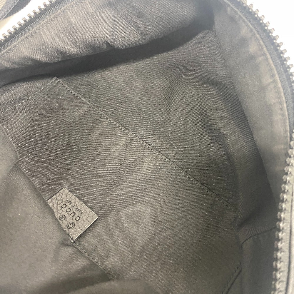 GUCCI Sling bag Nylon, Leather black GG nylon unisex(Unisex) Used Authentic