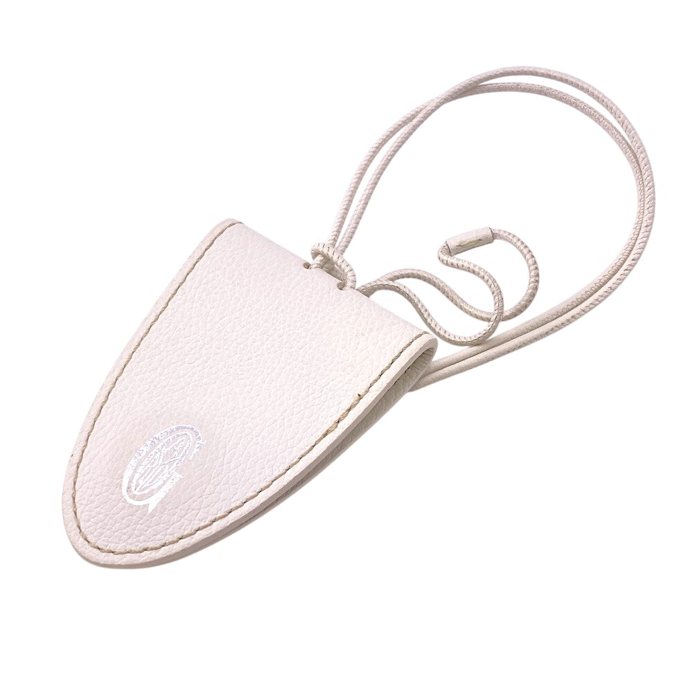 GOYARD Money clip leather white charm mens Used Authentic