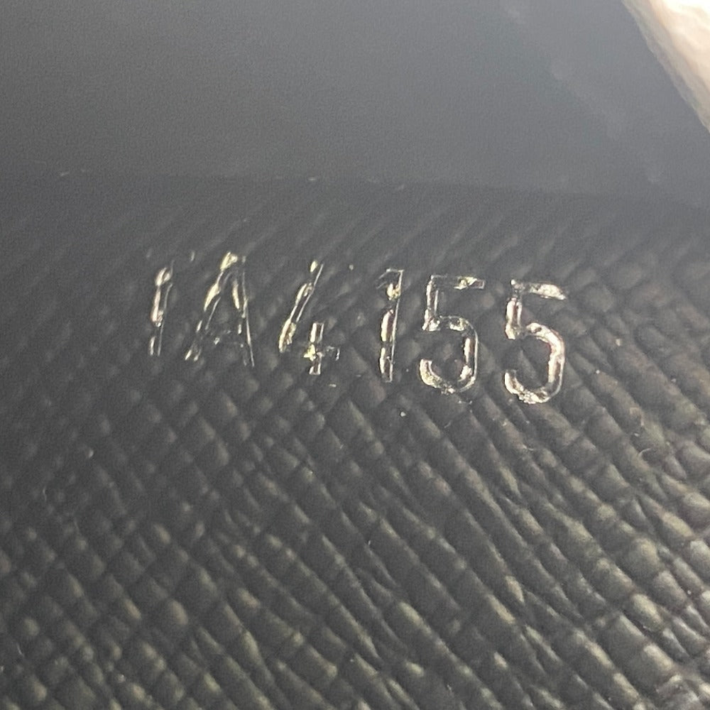 LOUIS VUITTON Long Wallet Purse N62227 leather black Damier Grafitte Ron mens Used Authentic
