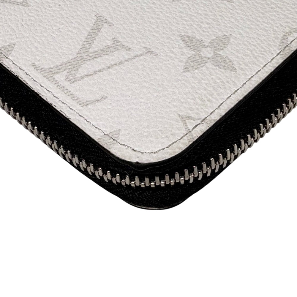 LOUIS VUITTON Long Wallet Purse M31078 leather white Taigalama Zippy Wallet Vertical Women Used Authentic