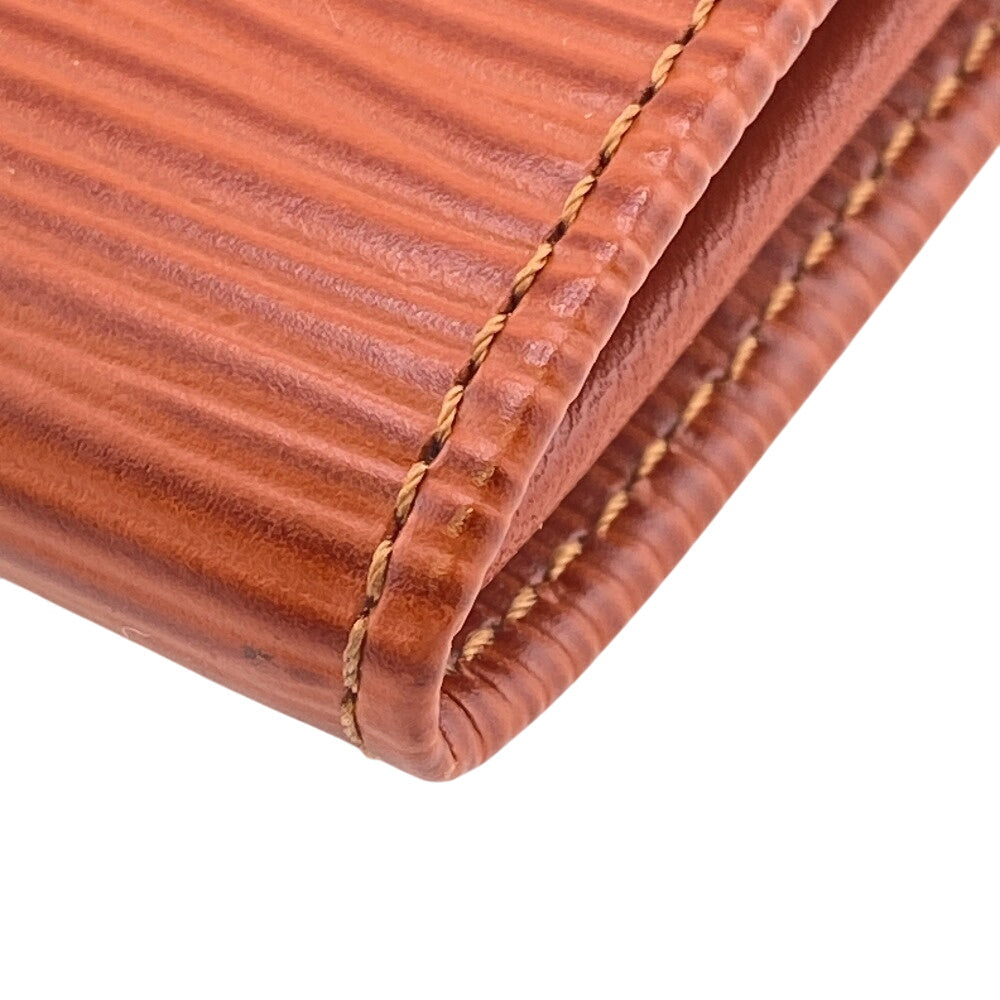 LOUIS VUITTON Long Wallet Purse M60321 leather Kenya Brown Portefeuille Epi Sara unisex(Unisex) Used Authentic