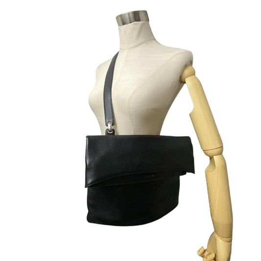 LOEWE Tote Bag Calfskin black Women(Unisex) Used Authentic