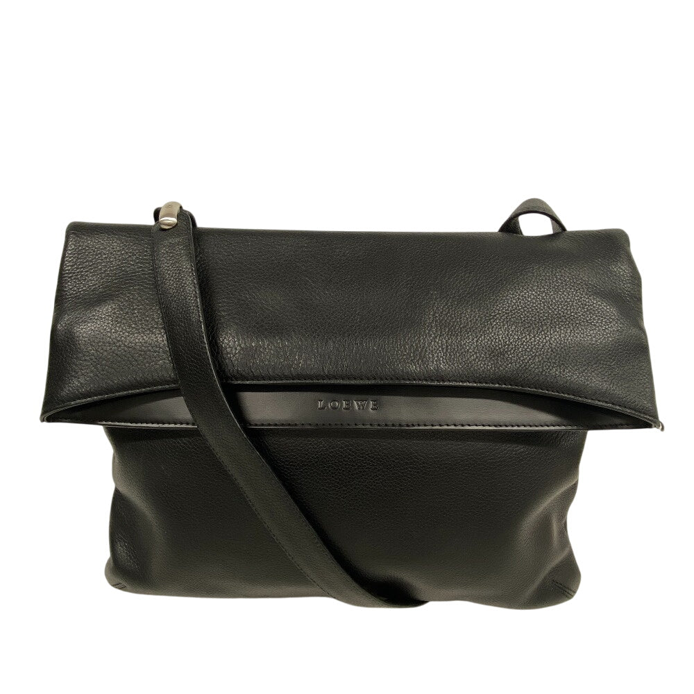 LOEWE Tote Bag Calfskin black Women(Unisex) Used Authentic