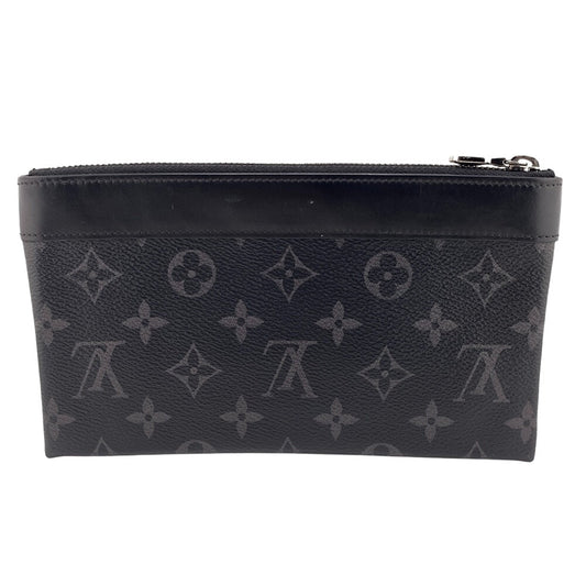 LOUIS VUITTON Pochette M44323 Monogram Eclipse black Monogram Eclipse Discovery PM mens Used Authentic