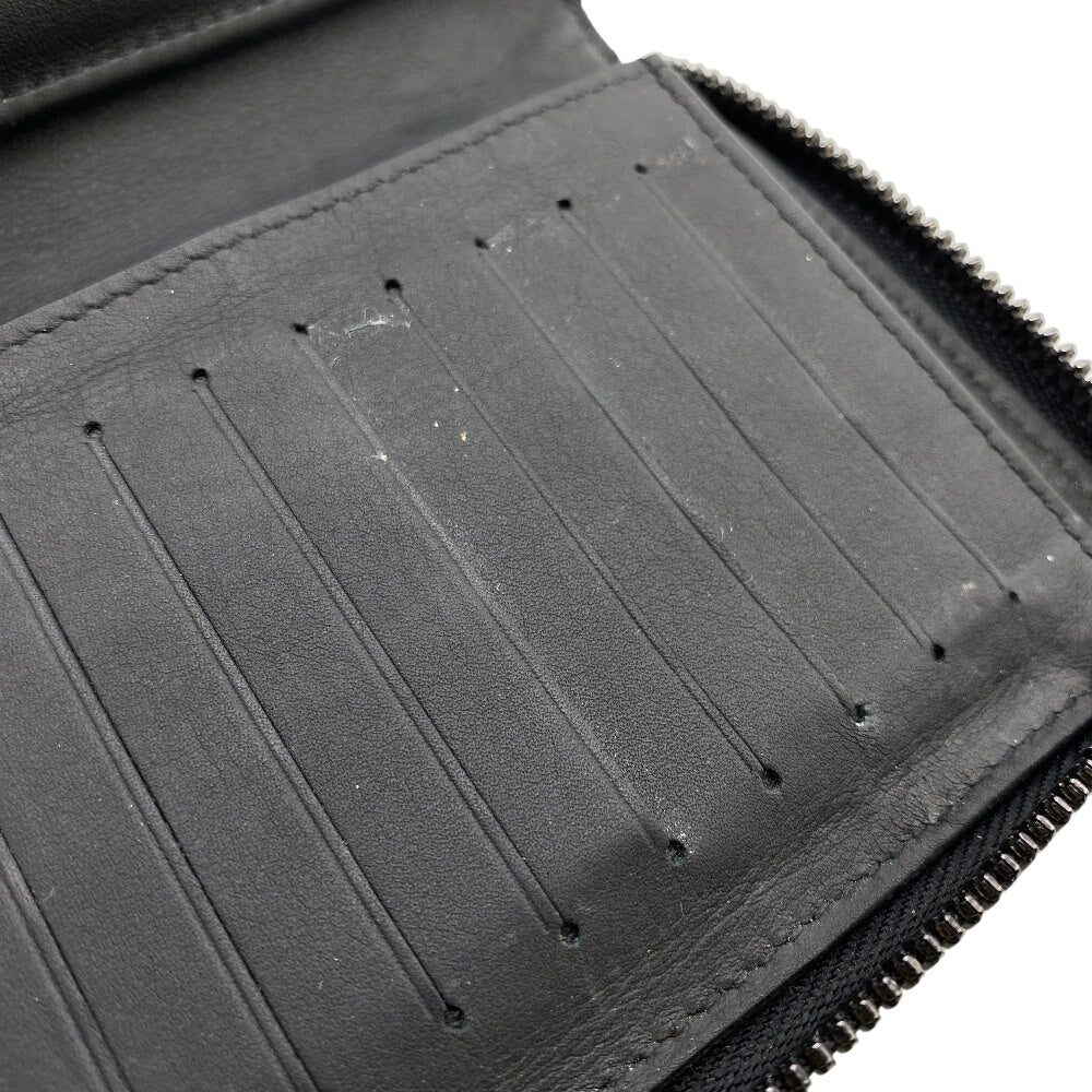 LOUIS VUITTON Long Wallet Purse M81743 leather black LV Aerogram Zippy Wallet Vertical Women Used Authentic