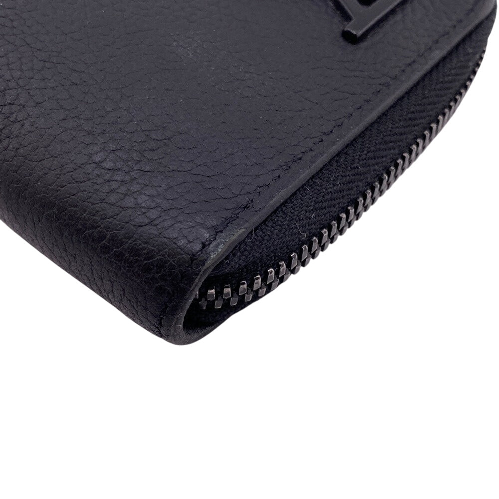 LOUIS VUITTON Long Wallet Purse M81743 leather black LV Aerogram Zippy Wallet Vertical Women Used Authentic