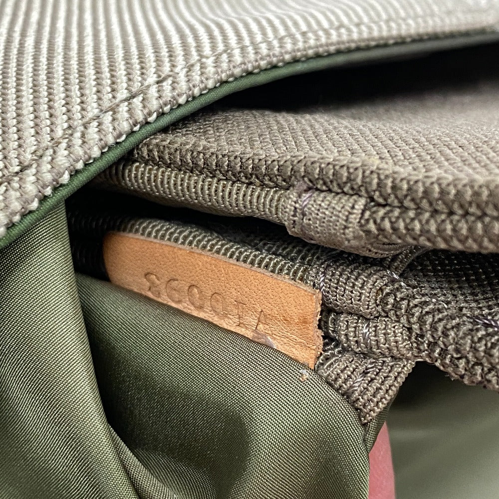 LOUIS VUITTON Messenger bag M93030 Nylon khaki Damier Jean Messier mens Used Authentic