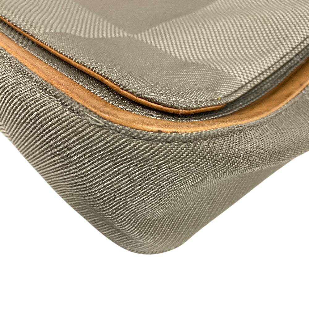 LOUIS VUITTON Messenger bag M93030 Nylon khaki Damier Jean Messier mens Used Authentic