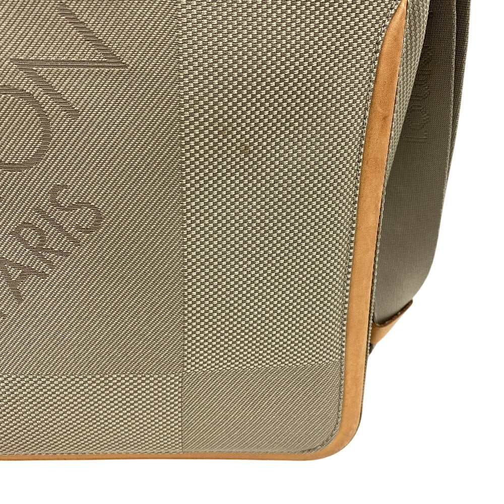 LOUIS VUITTON Messenger bag M93030 Nylon khaki Damier Jean Messier mens Used Authentic