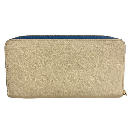 LOUIS VUITTON Long Wallet Purse M63925 leather Ivory Zip Around Monogram Ann Platt Zippy wallet Women Used Authentic
