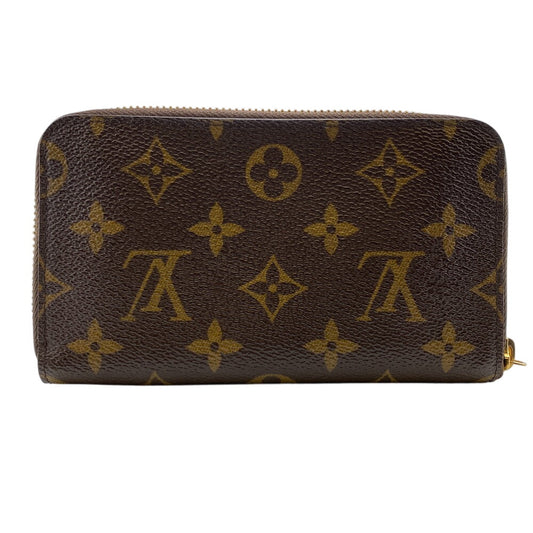 LOUIS VUITTON Long Wallet Purse M61440 leather Brown Zip Around Monogram Zippy Compact Wallet NM mens(Unisex) Used Authentic