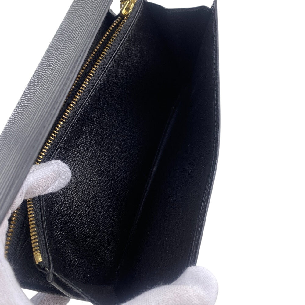 LOUIS VUITTON Long Wallet Purse Epi black Epi Portefeuille Sarah