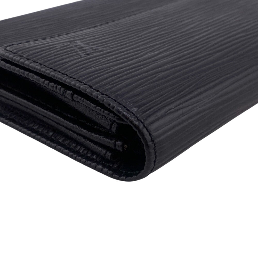 LOUIS VUITTON Long Wallet Purse Epi black Epi Portefeuille Sarah