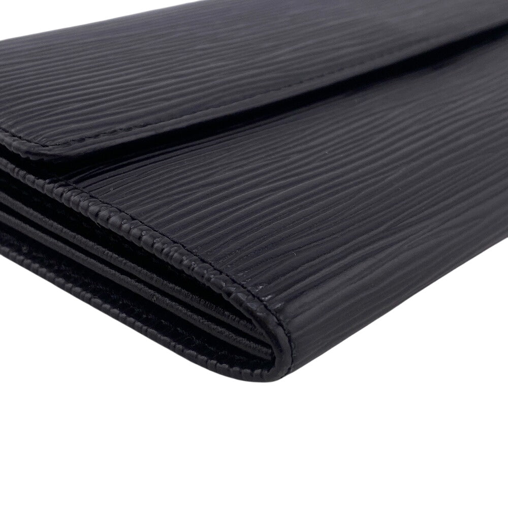 LOUIS VUITTON Long Wallet Purse Epi black Epi Portefeuille Sarah