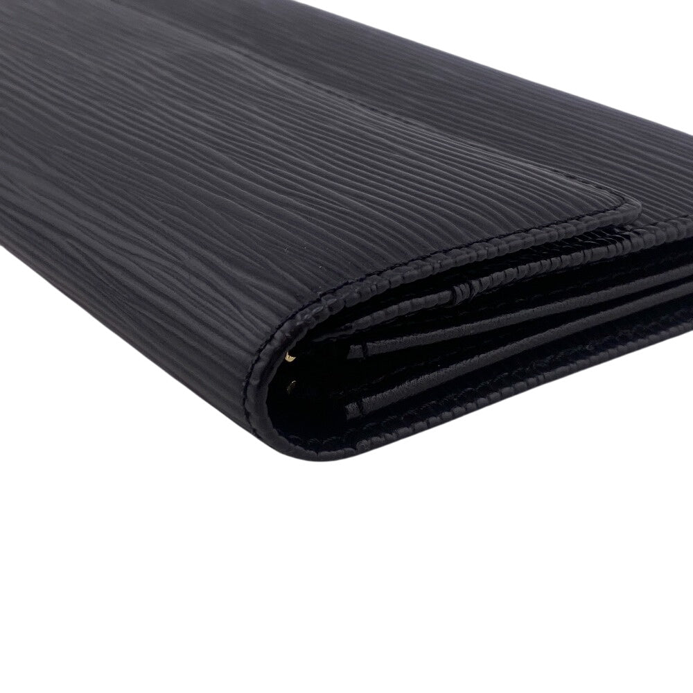 LOUIS VUITTON Long Wallet Purse Epi black Epi Portefeuille Sarah