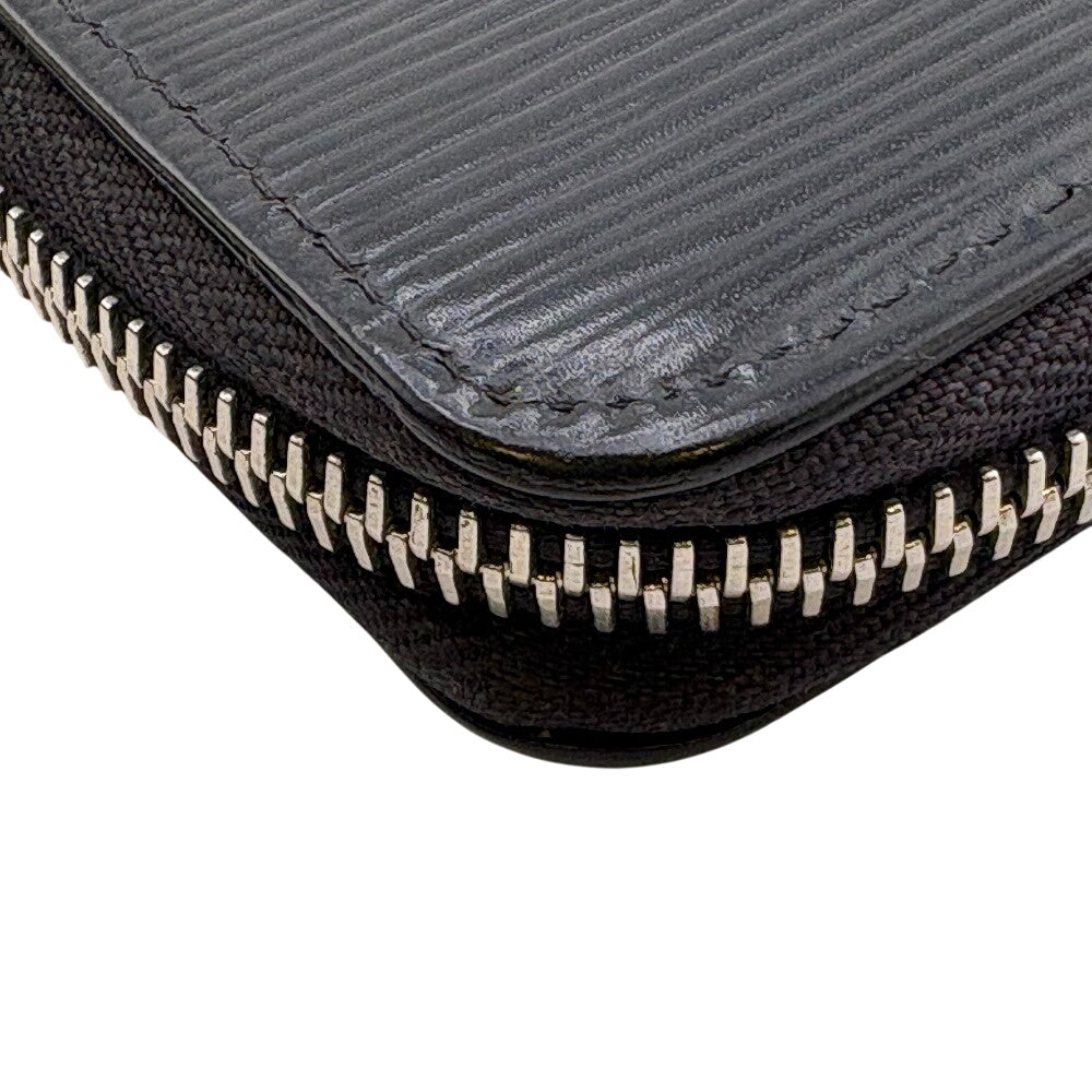 LOUIS VUITTON Long Wallet Purse M60965 Epi black Zippy wallet Epi Vertical mens Used Authentic
