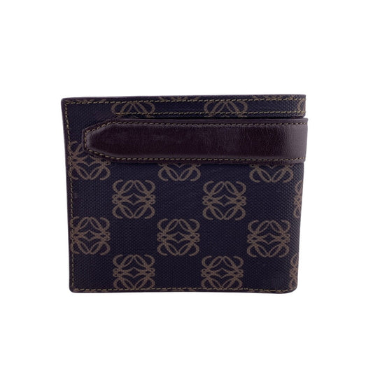 LOEWE Bifold Wallet leather Brown Repeat anagram