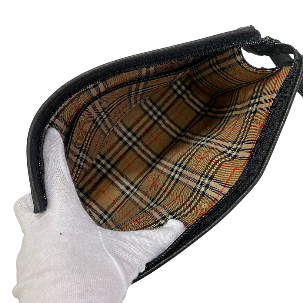 BURBERRY business bag leather black