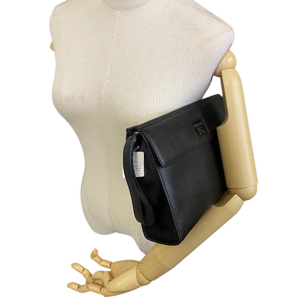 BURBERRY business bag leather black