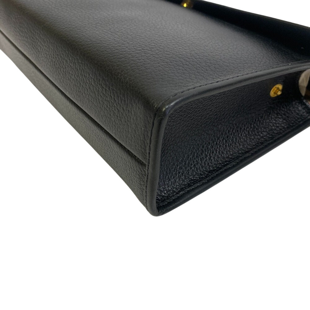 BURBERRY business bag leather black