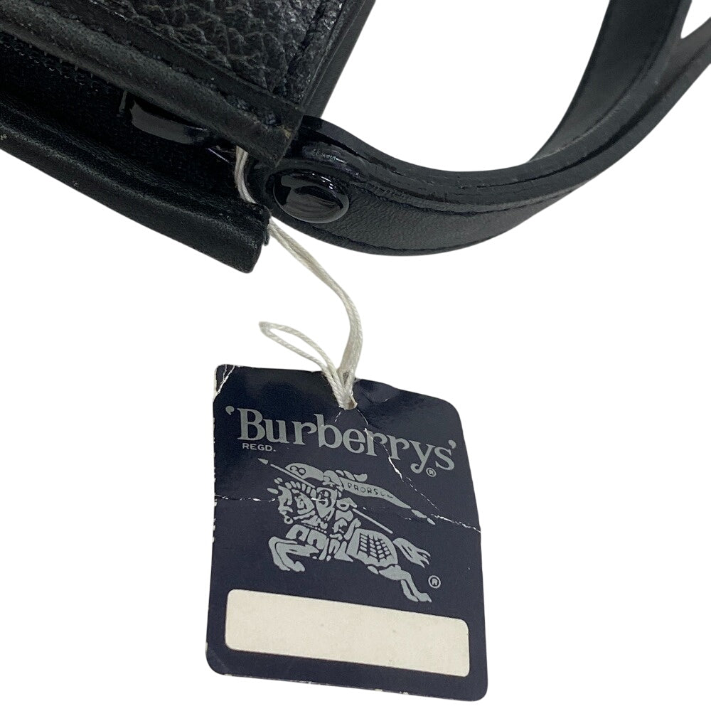 BURBERRY business bag leather black