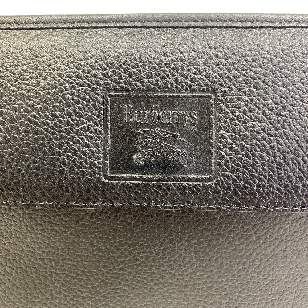 BURBERRY business bag leather black