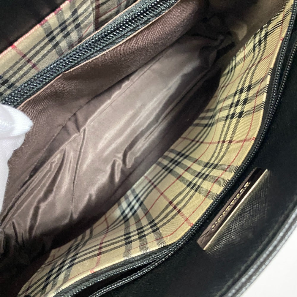 BURBERRY Handbag leather black Nova Check