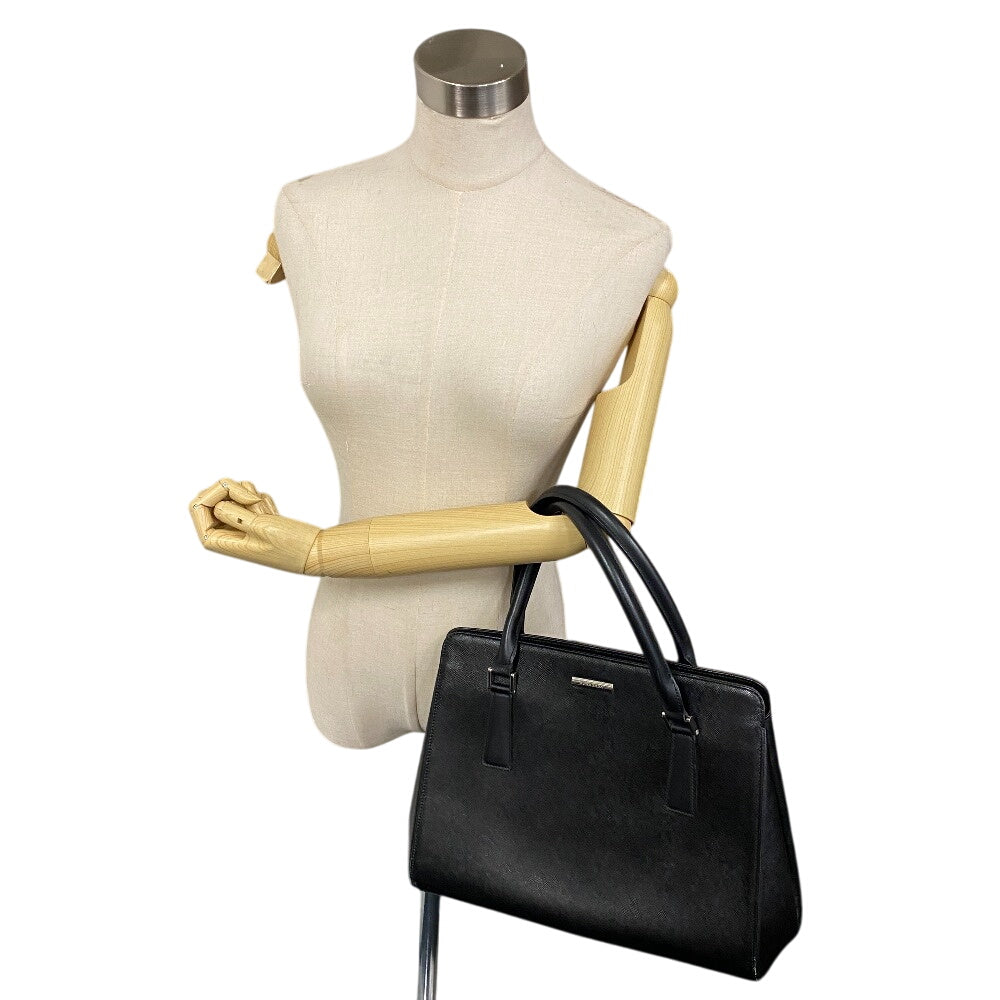 BURBERRY Handbag leather black Nova Check