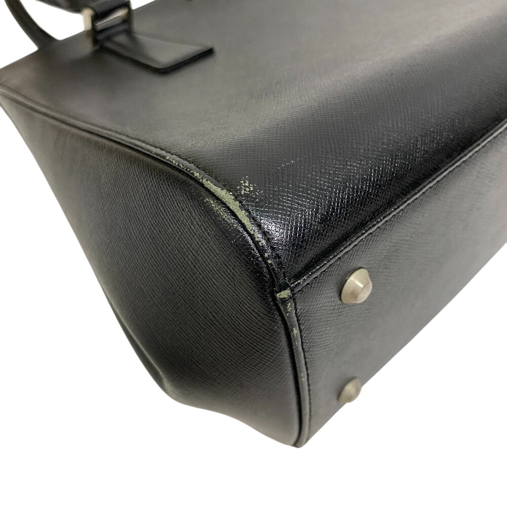 BURBERRY Handbag leather black Nova Check