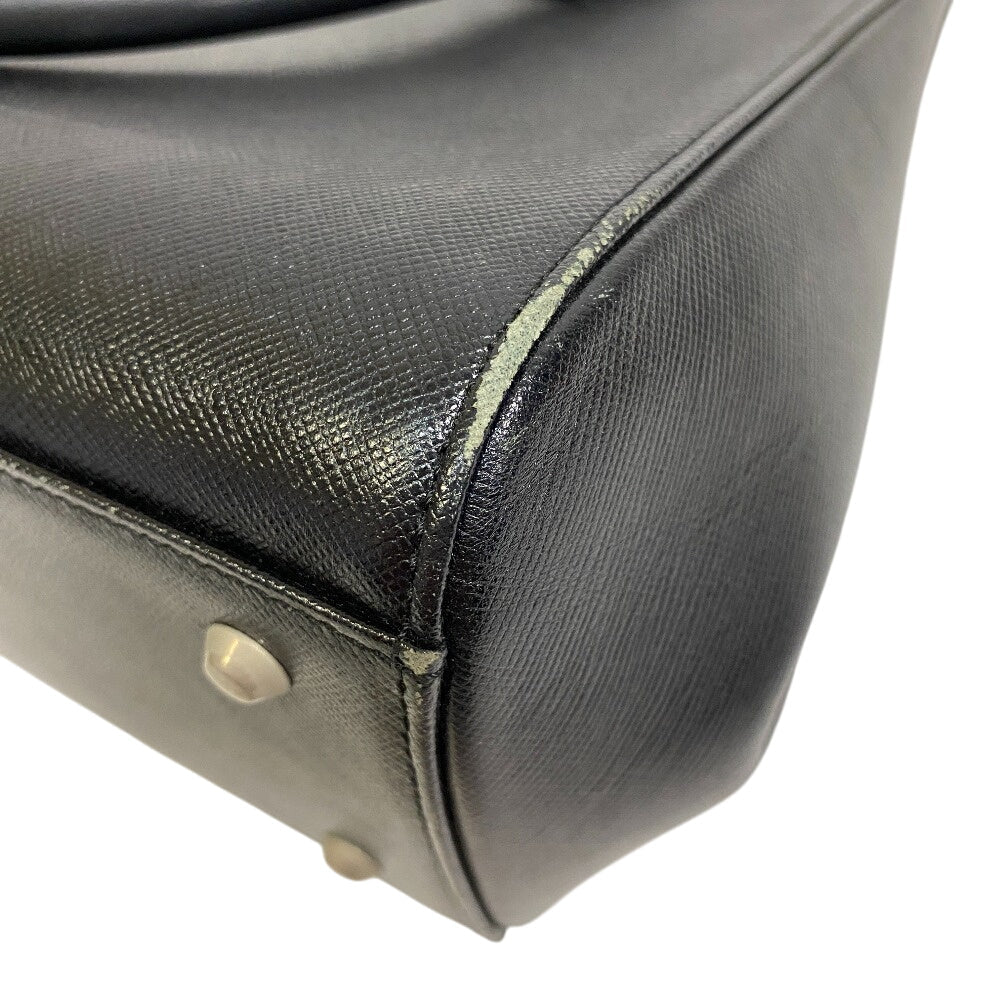 BURBERRY Handbag leather black Nova Check