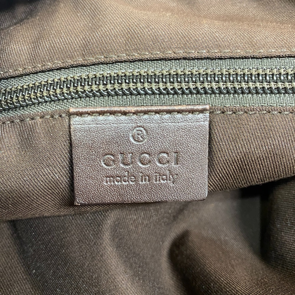 GUCCI Shoulder Bag 145857 GG canvas, leather beige GG canvas Women(Unisex) Used Authentic