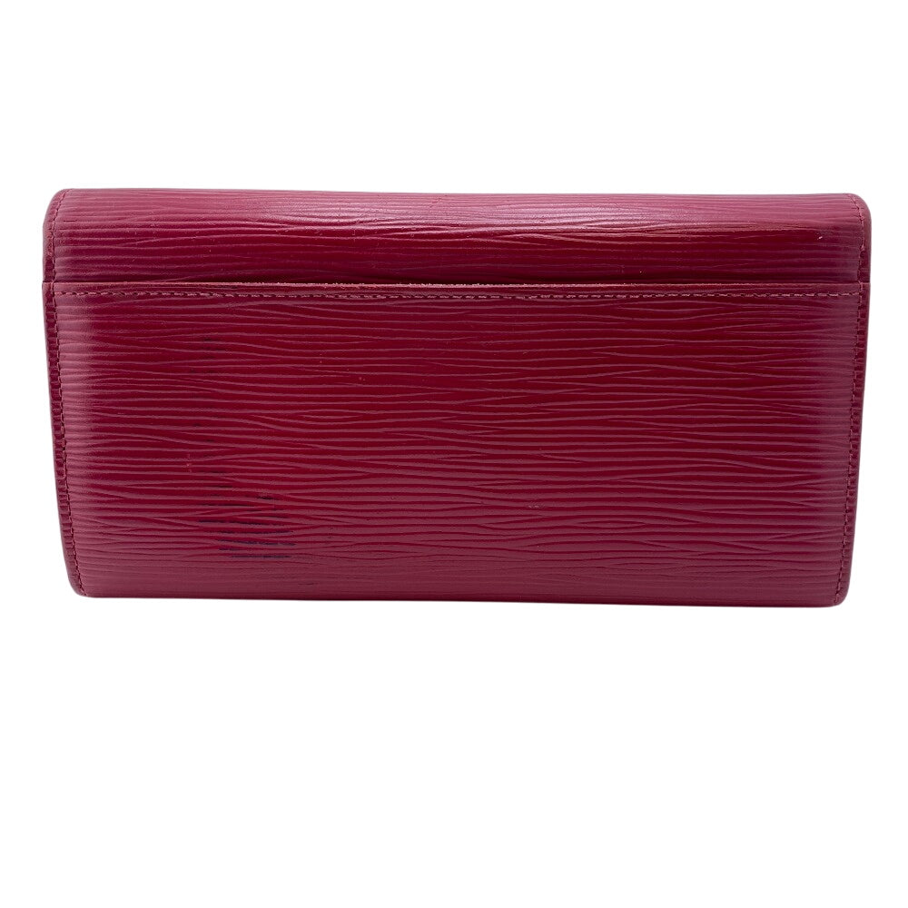 LOUIS VUITTON Long Wallet Purse M60580 Epi pink Epi Portefeuille Sarah