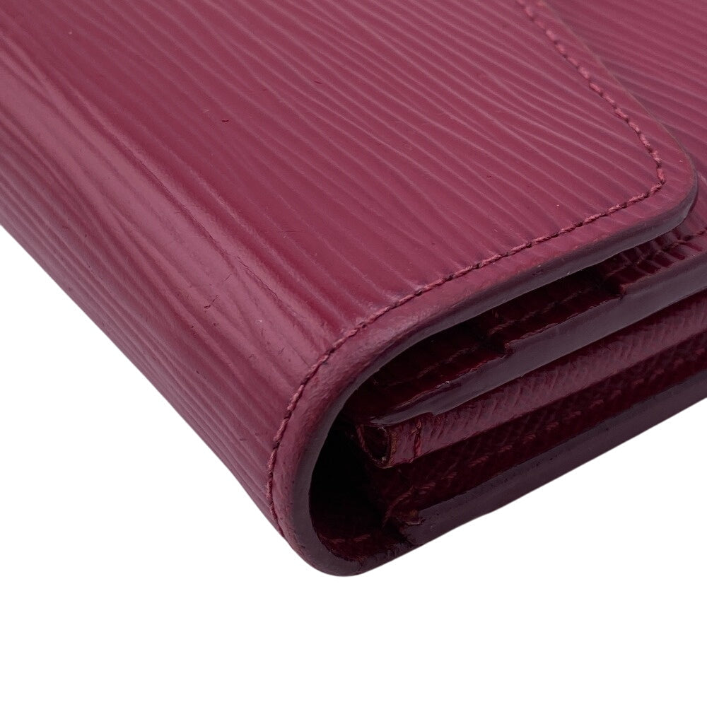 LOUIS VUITTON Long Wallet Purse M60580 Epi pink Epi Portefeuille Sarah
